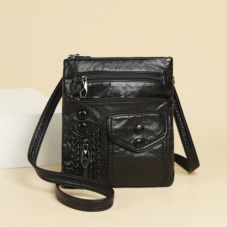 PU Envelope Shoulder Crossbody Bag with Magnetic Zip Closure - Image 3