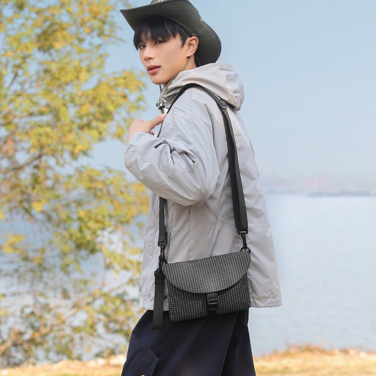 PU Shoulder Bag with Stitching Detail Small Square Bag Medium Size Spring 2026 - Image 2